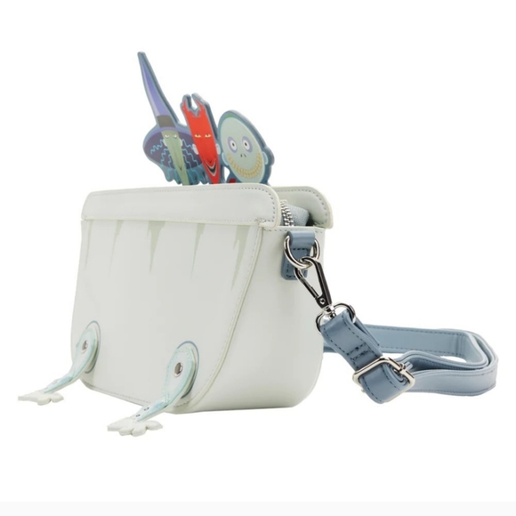 Loungefly Disney Nightmare Before Christmas Lock Shock Barrel Bath Tub Crossbody - Picture 6 of 7